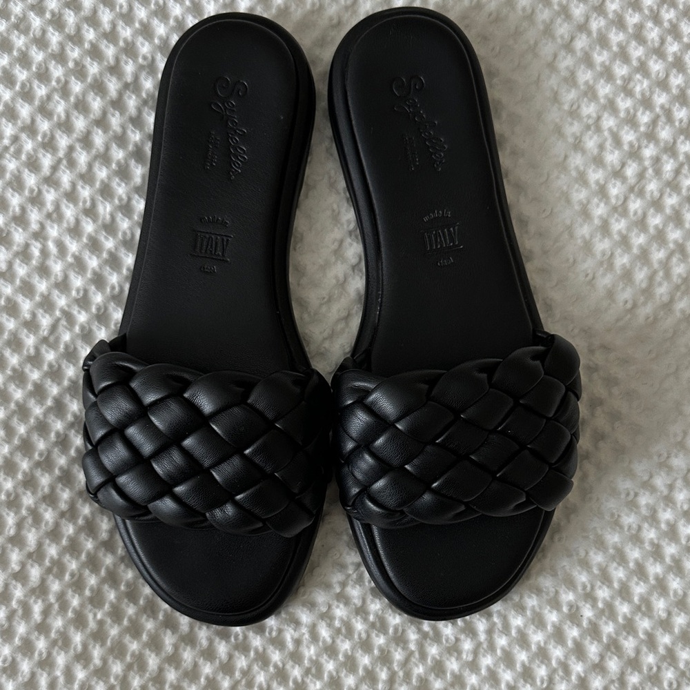 Seychelles Leather Slides, Perfect Condition, Size 8